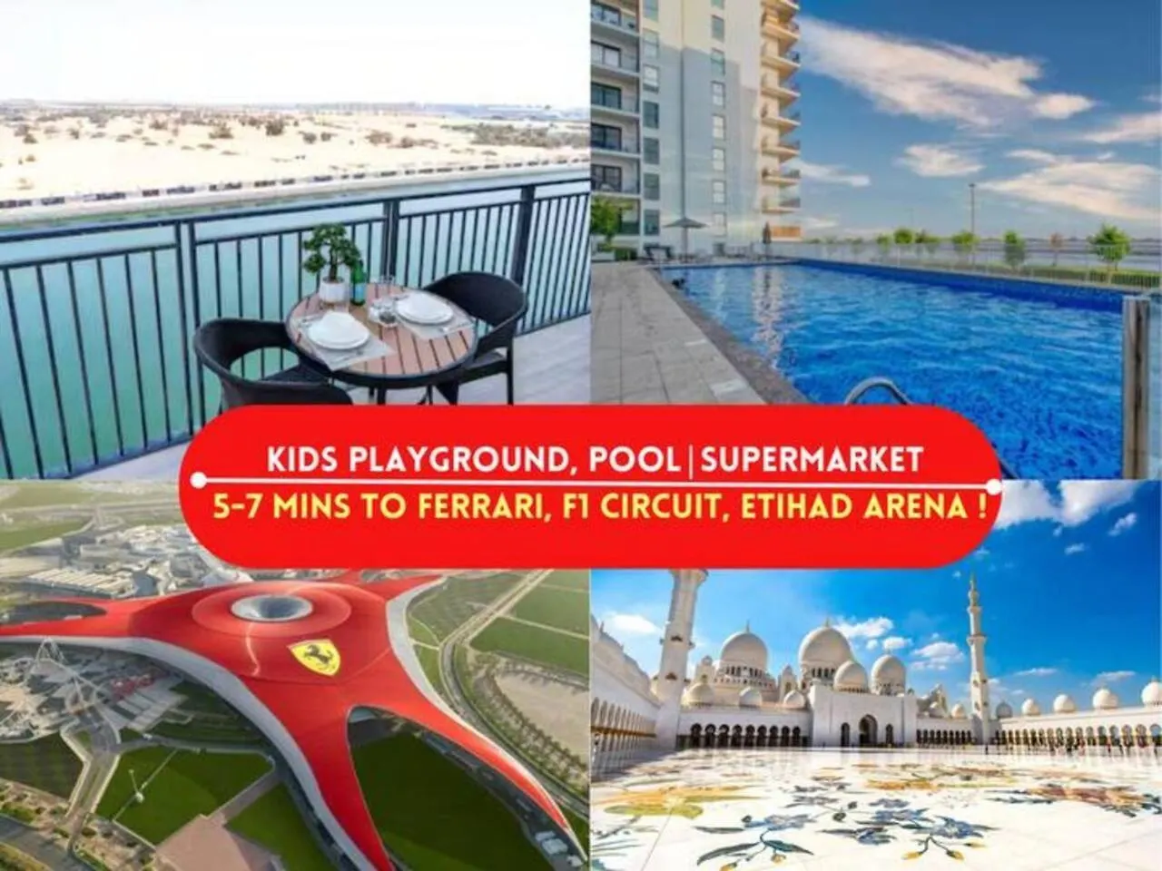 Luxury Waterfront 3Br, Pool, Canal Views! Yas Island location